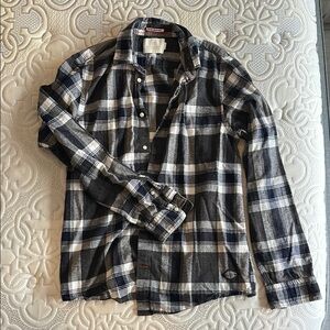 Scotch & Soda Blue and White Casual Button Down Shirt